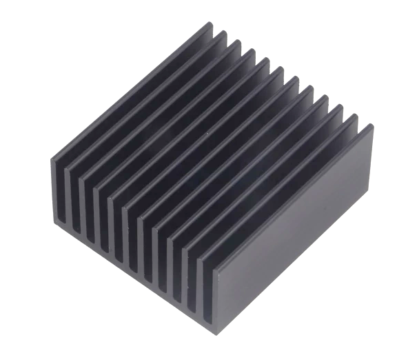 Radiator Al, natural, 50x45x22mm, negru, SK626/50/SL, FISCHER