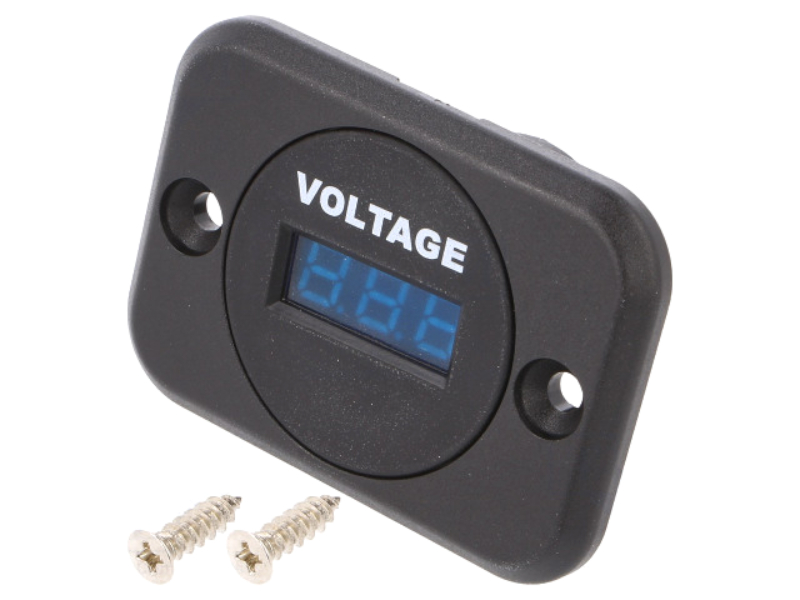 Voltmetru auto, 6-33VDC, A25-1PS-BB3-U, SCI
