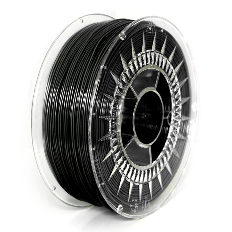 Filament PET-G, 1.75mm, 1kg, negru, 220-250C, DEV-PETG-1.75-GBK, DEVIL DESIGN
