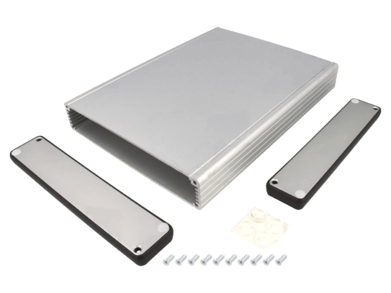 Carcasa aluminiu, gri, 165x220x30mm, 1455R2201, HAMMOND