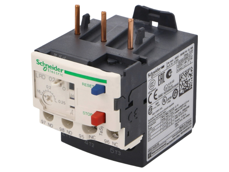 Releu termic 0.16-0.25A, serie contactor TeSys D, LRD02, SCHNEIDER ELECTRIC