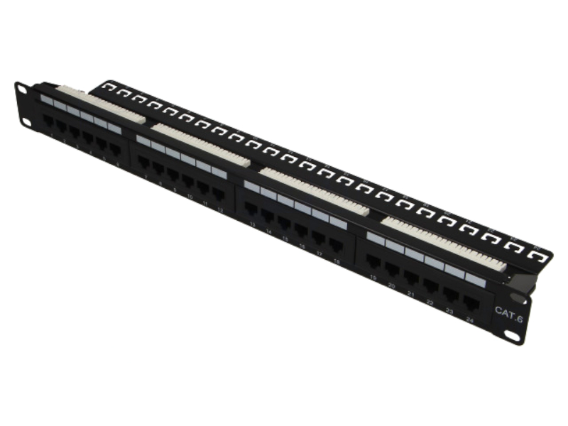 Patch panel RJ45, 24 porturi, rack 19, CAT6, NP0004A, LOGILINK