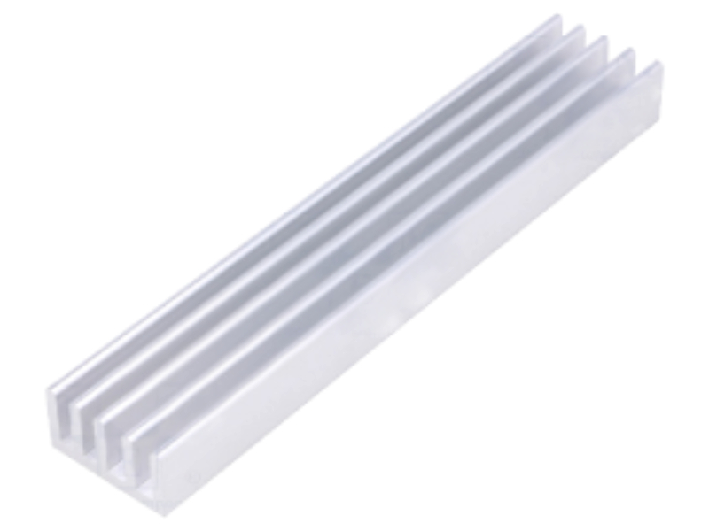 Radiator Al, natural, 100x19x10mm, SK632/100/AL