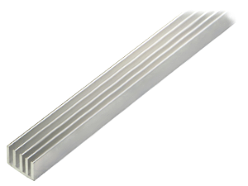 Radiator Al, natural, 1000x19x14mm, SK633/1000/AL