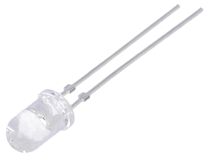 LED 5mm, rosu, clear, 0.32-1.4cd, 2-2.6V, 626-639nm, TLHK5100, VISHAY