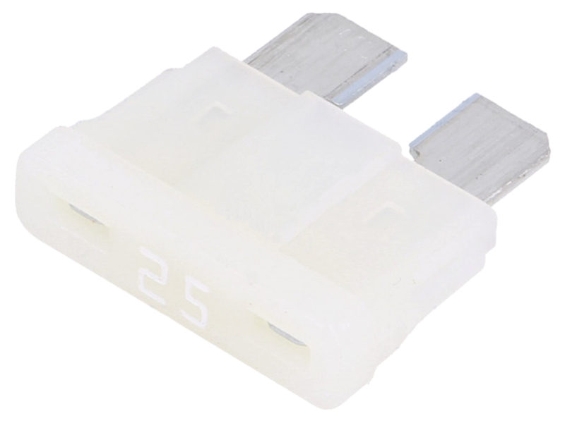 Siguranta auto, alb, 19mm, 25A, 0ATO025.HXGLO