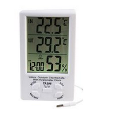 Termometru Higrometru, Ceas, digital, temperatura, IN/EXT,  0/+50C, -40/+70C, 10-99%Rh, PSG08483, PRO SIGNAL