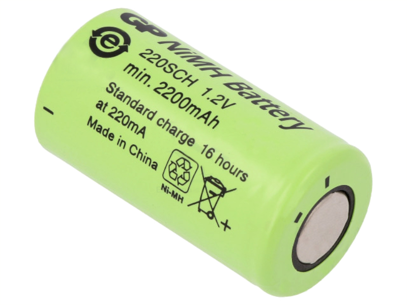 Acumulator 1.2V, Ni-MH, 2200mAh, SubC, GP220SCH