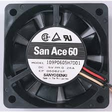 Ventilator 5VDC, 60x60x15mm, 2 fire, 109P0605H7D01, Sanyo Denki
