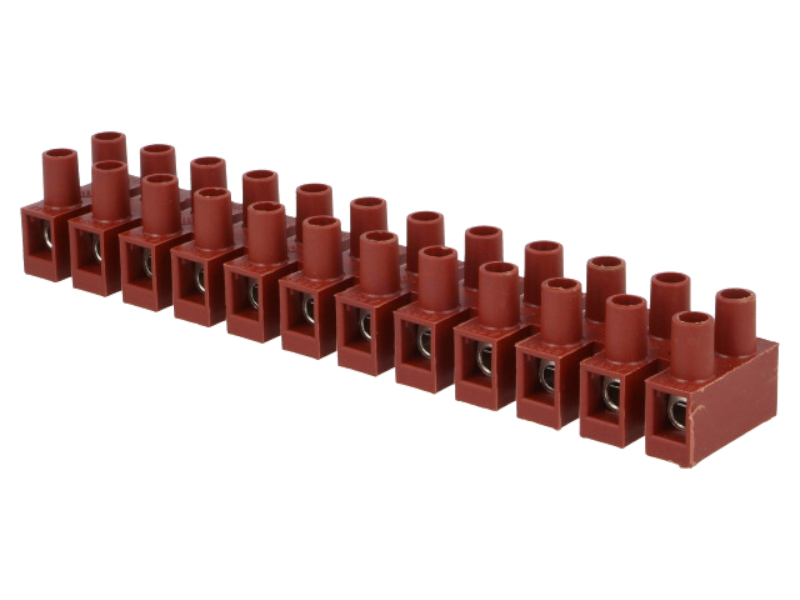 Regleta, 12 pini, maro, 4mm2, 32A, BM-93GFCS