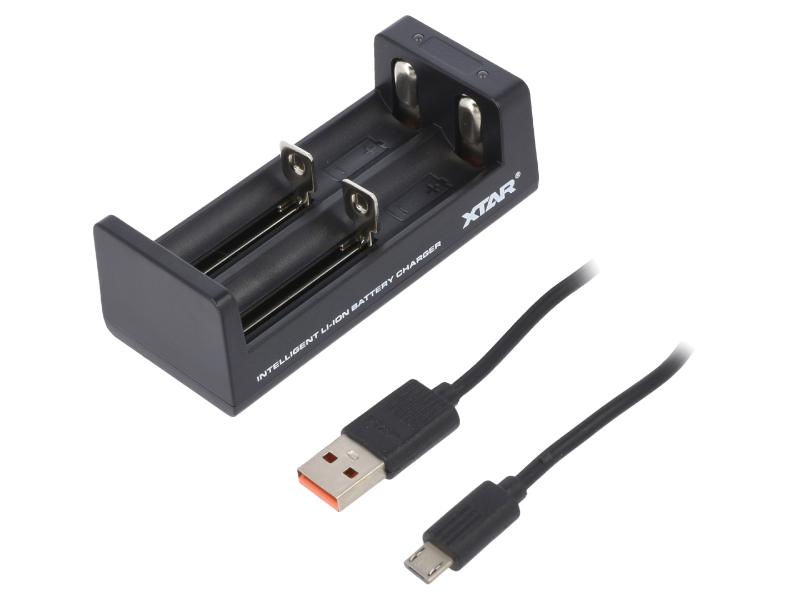 Incarcator acumulatoare Li-Ion, 3.6V, 2 celule, XTAR-MC2S