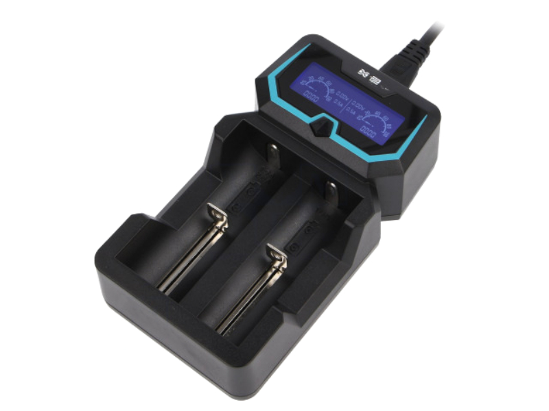 Incarcator acumulatoare Li-Ion, Ni-Cd, Ni-MH, 2A, 2 celule, XTAR-X2