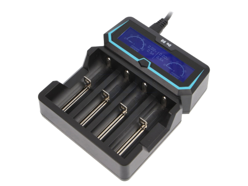 Incarcator acumulatoare Li-Ion, Ni-Cd, Ni-MH, 2A, 4 celule, XTAR-X4