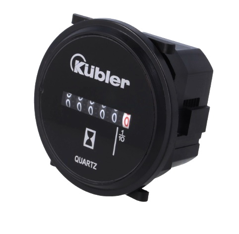 Contor timp orar, mecanic, 0-99999.9h, 230VAC, fara Reset, IP65, 0.135.200.302, KUBLER