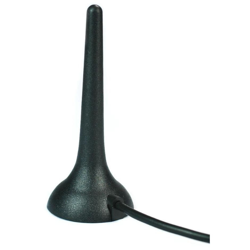 Antena GSM, 2.2dB, 850/900/1800/1900/2100MHz, 72mm, SMA tata, magnet, cablu 2.5m, 2J3704M-250RG174-C20N