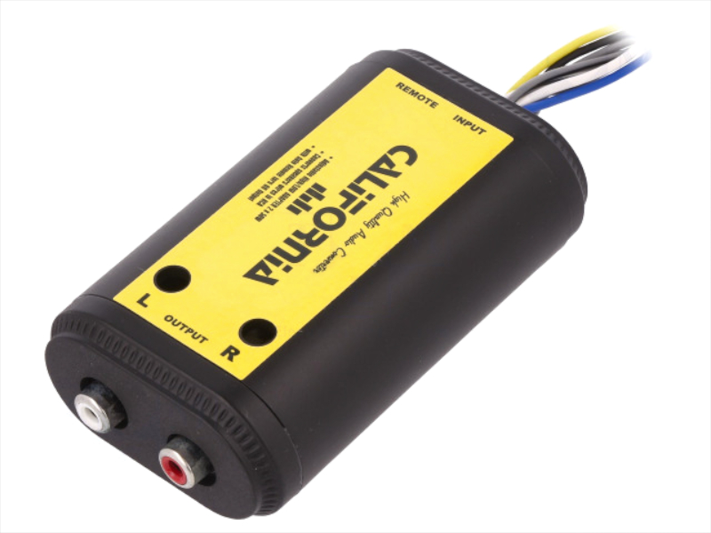 Convertor nivel semnale, 50W, soclu RCAx2, filtru, comanda ON/OFF, 30.5000-00