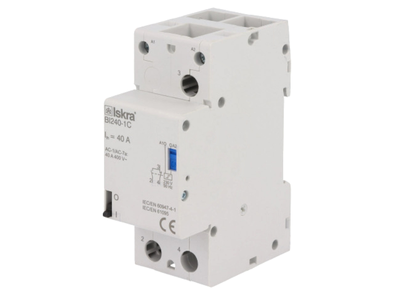 Releu bistabil, 230VAC, SPDT, 40A, AC1, BI240-1C/230VAC, ISKRA