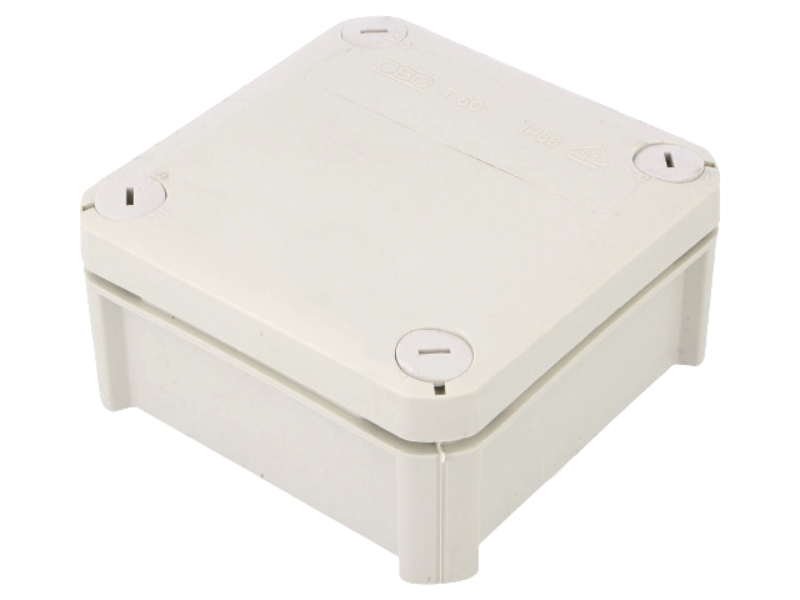 Cutie plastic, gri deschis, 114x114x57mm, IP66, OBO-2007239