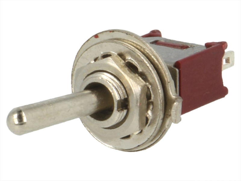 Intrerupator basculant, ON-ON, 1A, 3 pini, SPDT, orificiu montare Ø5mm, TSSM1022A1