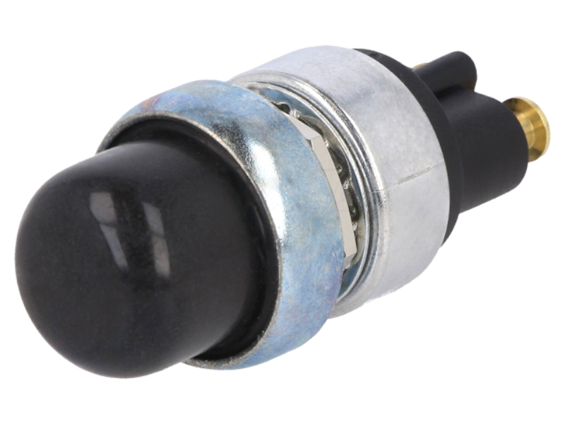 Intrerupator apasare, 60A, 12V, push, SPST-NO, OFF-(ON), negru, A2-19-14-A1