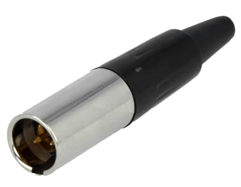 Mufa XLR mini, tata, 3 pini, lipire, AG3M, AMPHENOL