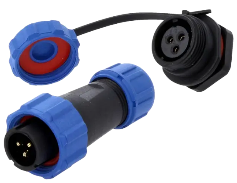 Conector circular, set tata/mama, PIN:3, IP67, DS1110-24-03BU8