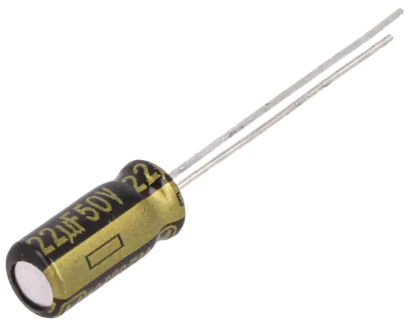22uF/50V, Condensator electrolitic, low esr, 5x11mm, RM2, FM, 2000h, PANASONIC