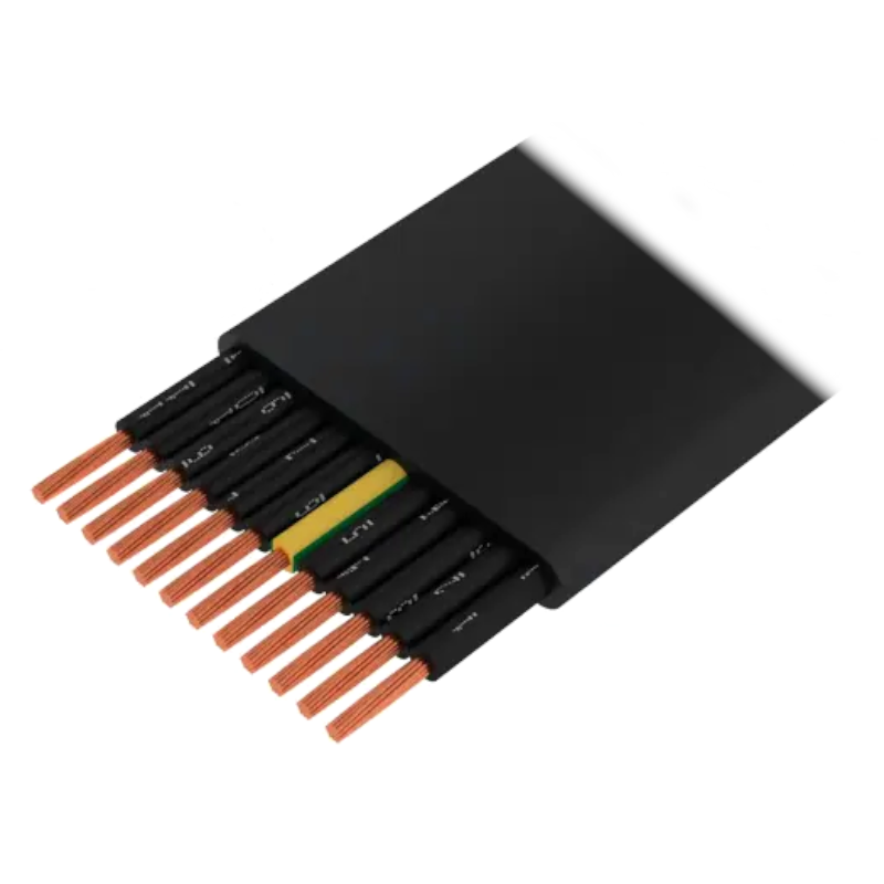 Cablu 12x0.75mm2, cu conductor de protectie, litat, Cu, negru, 300/500V, 3000586