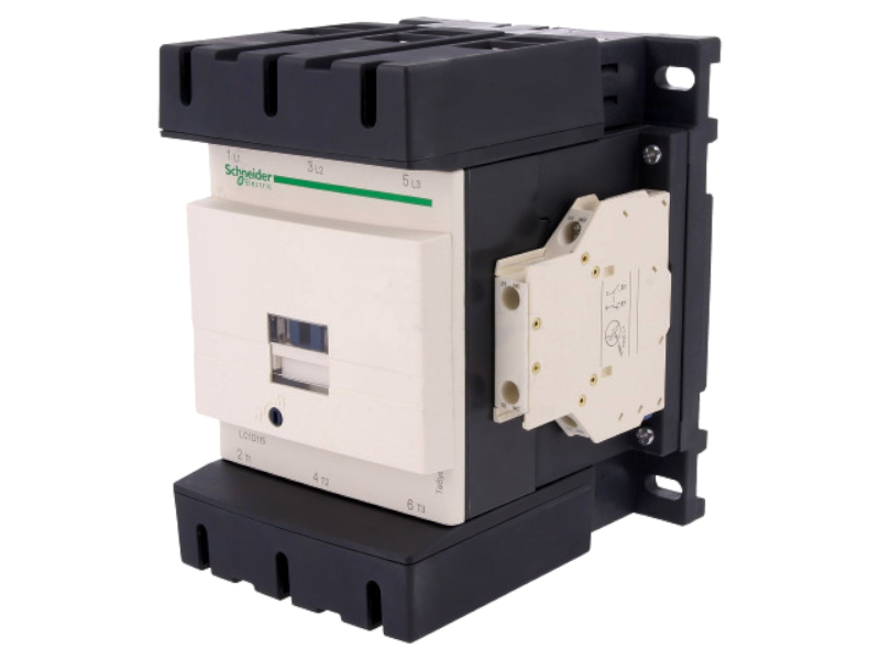 Contactor 230VAC, 115A, NOx3, NO+NC auxiliar, LC1D115P7, SCHNEIDER ELECTRIC