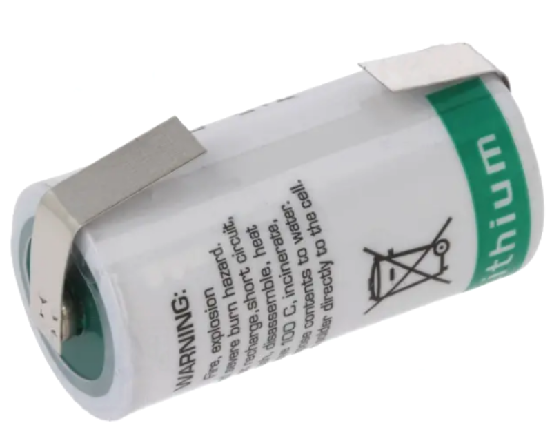 Baterie litiu, LTC, 3.6V, 2/3A, 2100mAh, 16.5x33.4mm, 17335, LS-17330-CNR