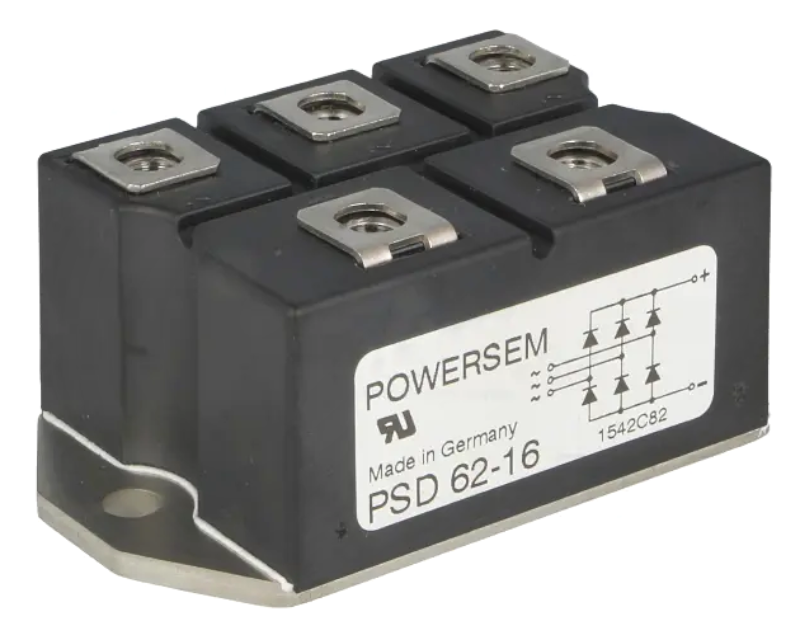 Punte trifazata 63A, 1600V, PSD62/16, POWERSEM