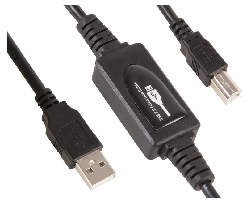 Repetor USB 2.0, USB-A tata/USB-A mama, 10m, negru, PSG91643