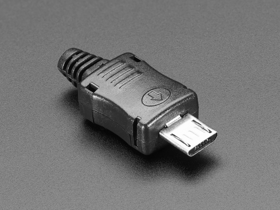 Conector USB MICRO-B, PLUG, mufa pentru lipire cablu, 1390, ADAFRUIT
