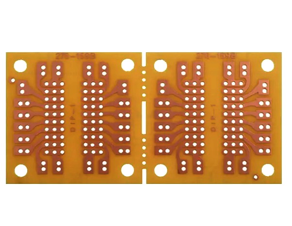 Placa cablaj, test, 45x91mm, adaptor DIP, pas 2.54mm, PC-5, SCI