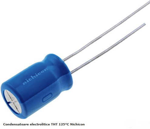 470uF/35V, Condensator electrolitic, low esr, 125C, 12.5x20mm, 105C, 10000h, NICHICON