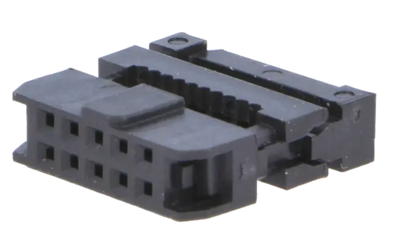 Conector cablu banda, mufa, mama, 10 pini, pas 2mm, DS1017-10MA8B