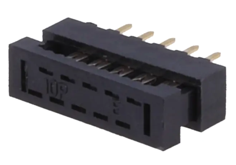 IDC adaptori; PIN: 10; THT; pt.cablu-bandă; 1mm; Pas pini: 2mm, DS1018-02-10B2