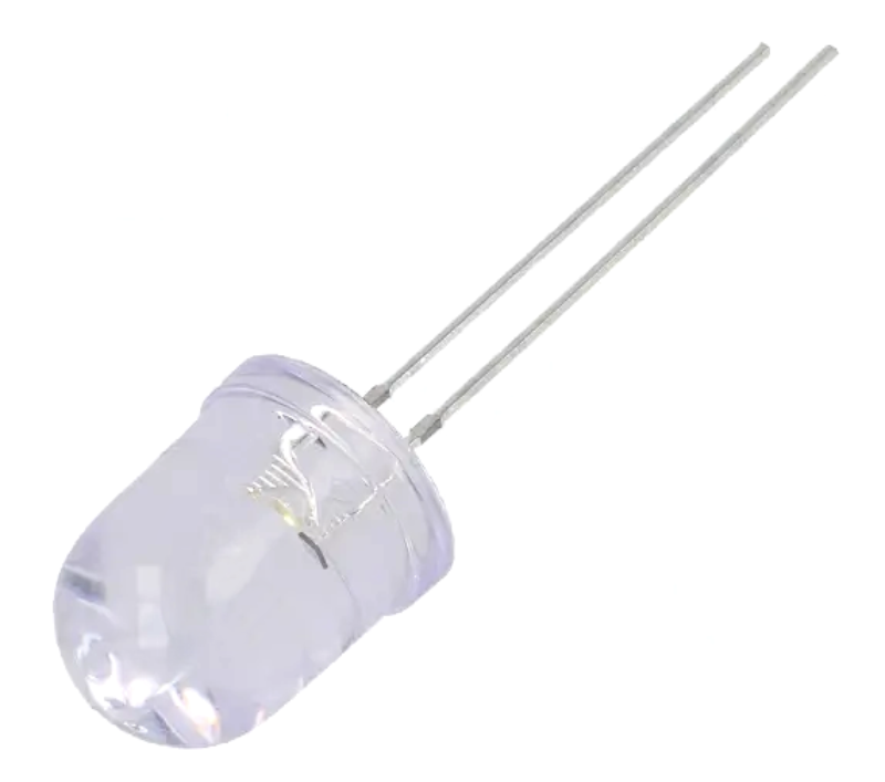 Led 5.5-20V, 10mm, alb cald, 8000mcd, convex, OSM5DKA131A-CRLED18