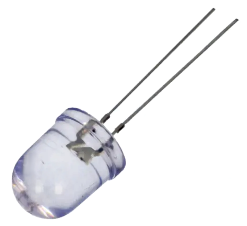 Led 10mm, alb cald, 2.9-3.6V, 14400-19000mcd, convex, OSM5DKA131A