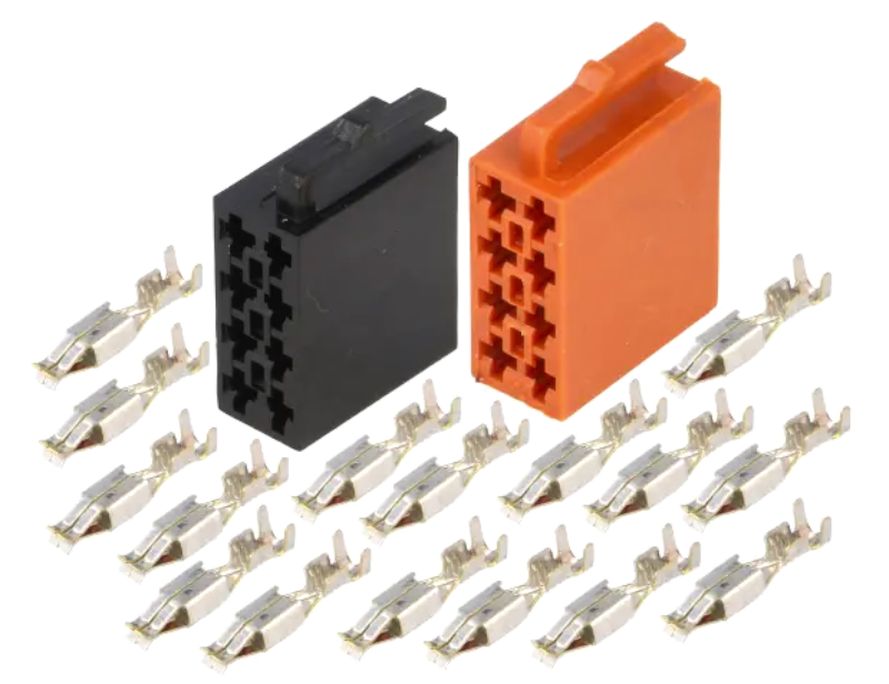 Kit 2x Carcasa pentru conector 8 PIN, +16pini, tata, ISO, 361432