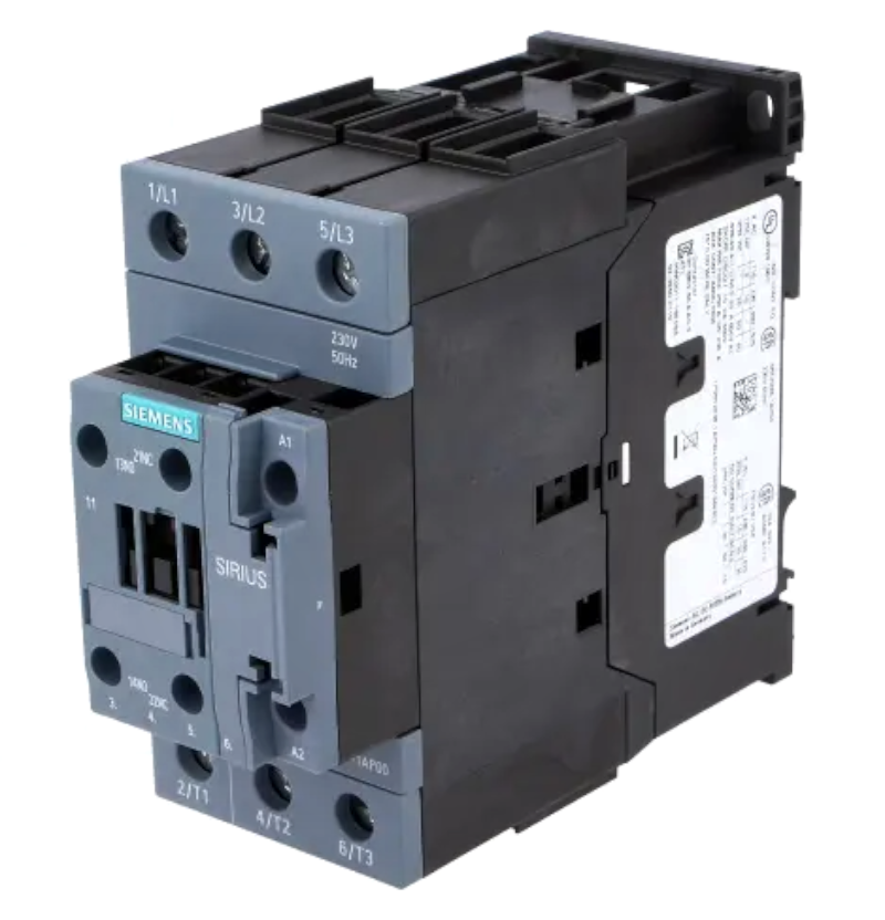 Contactor 3-polar, Contacte auxiliare: NO+NC, 230VAC, 80A, NOx3, 3RT2038-1AP00, SIEMENS