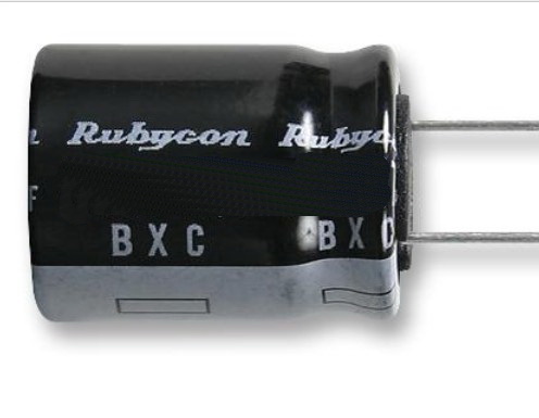 22uF/450V, condensator, electrolitic, 16x20mm, 12000h, RM7.5, RUBYCON