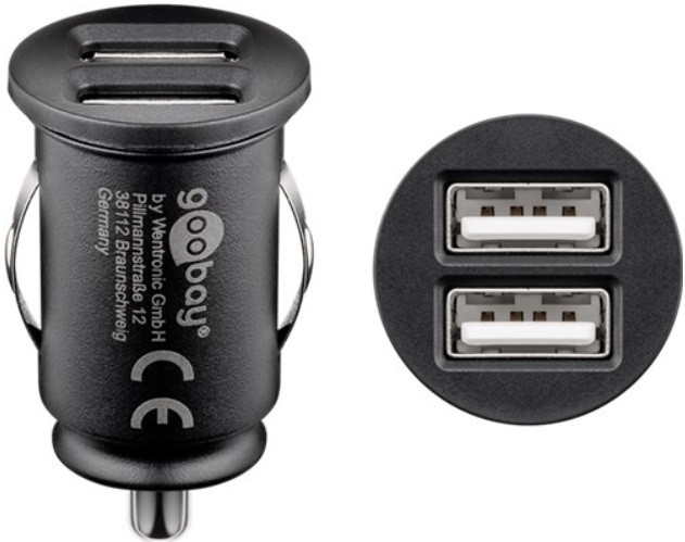 Alimentator auto, 12V, 2 x USB 5V, 2 x 2.1A, USB-C221BK