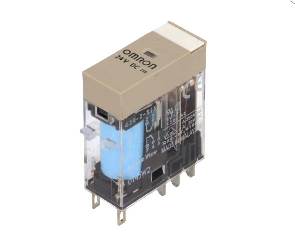 Releu 24VDC, 5A, DPDT, G2R-2-S-24DC, OMRON