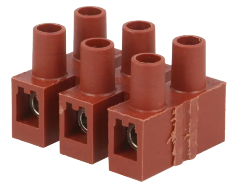 Regleta, 3 pini, maro, 4mm2, 32A, BM-93FS3