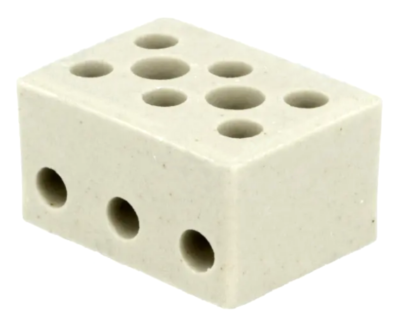 Regleta, 3 pini, 450V, ceramica, 4mm2, 450V, BM-9518