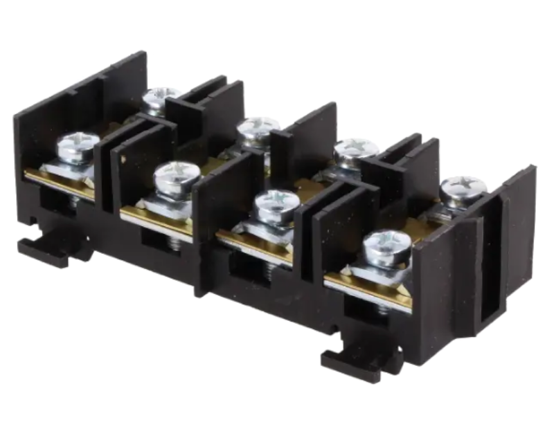 Regleta, 4 pini, negru, 35mm2, 76A, E.4006A, PAWBOL