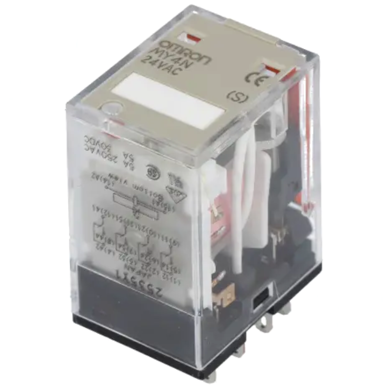 Releu 24VAC, 4PDT, 5A, MY4N-24AC, OMRON