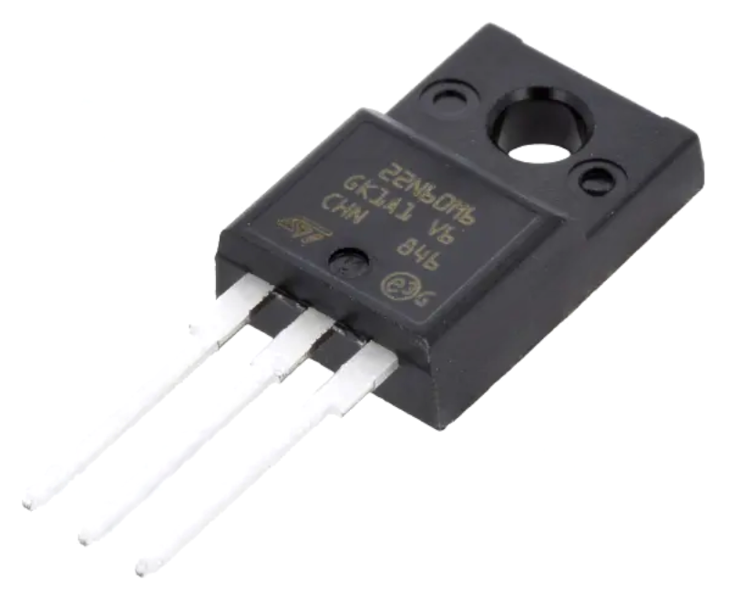 STF22N60M6, N-MOSFET, 600V, 9.5A, TO220FP, STMICROELECTRONICS