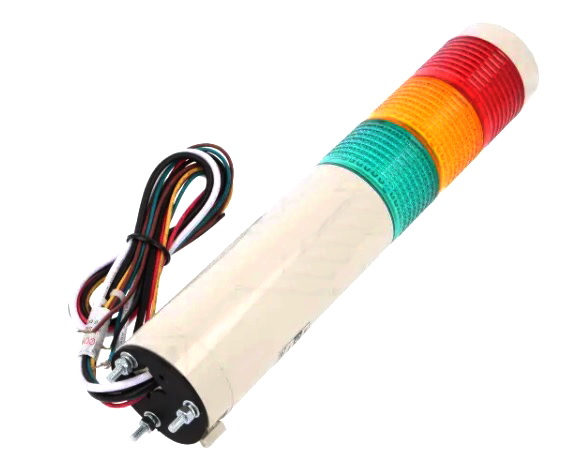 Coloana de semnalizare industriala, continuu, intermitent, buzer, rosu/portocaliu/verde, 24VDC, STG40MLF-BZ-3-24-RAG, QLIGHT